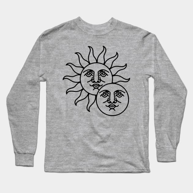 Sun & Moon Long Sleeve T-Shirt by Nick Quintero